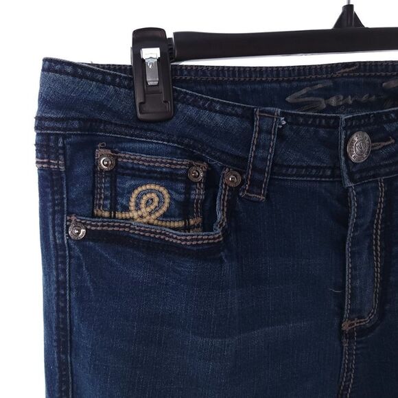 Seven7 Jeans Bootcut Women's Blue - Picture 5 of 11